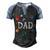 Space Dad Outer Space Crew Astronaut Fathers Day 2023 Men's Henley Raglan T-Shirt Black Blue