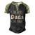 The Best Dads Are Bald Alopecia Awareness And Bald Daddy Men's Henley Raglan T-Shirt Black Forest
