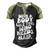 With A Body Like This Who Needs Hair Groovy Bald Dad Men's Henley Raglan T-Shirt Black Forest