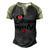 Mama Mouse Mama Mouse Heart Mama Men's Henley Raglan T-Shirt Black Forest