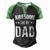 Awesome Like My Dad Sayings Ideas For Fathers Day Men's Henley Raglan T-Shirt Black Green