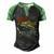 Retro Reel Cool Mama Fishing Lover Men's Henley Raglan T-Shirt Black Green
