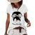 Afro Teacher Cute Messy Bun Girl Teaching Life Teacher Gifts Women's Short Sleeve Loose T-shirt White