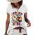 Spooky Dude Halloween Retro Groovy Ghost Group Costume 70S Women's Short Sleeve Loose T-shirt White