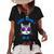 Funny Cat Leave Meow T Of It Cat In Sunglasses IT Funny Gifts Women's Short Sleeve Loose T-shirt Black