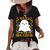 Nana Boo Crew Ghost Matching Family Set Grandma Halloween Women's Loose T-shirt Black