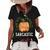Sarcastic Pumkin Spice Fall Matching For Family Women's Loose T-shirt Black