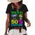 Vintage Matching Halloween 1950S This Is My 50S Costume Women's Short Sleeve Loose T-shirt Black
