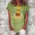 Moms Spaghetti Food Lovers Mothers Day Novelty Gift For Women Women's Loosen Crew Neck Short Sleeve T-Shirt Green