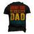 Anime Fathers Birthday Anime Dad Only Cooler Vintage Men's 3D T-Shirt Back Print Black