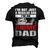 Anime Fathers Birthday Im An Anime Dad Fathers Day Men's 3D T-Shirt Back Print Black