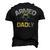 Armed And Dadly Deadly Father For Fathers Day Men's 3D T-shirt Back Print Black