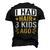 Bald Dad Father Of Three Triplets Husband Fathers Day Men's 3D T-Shirt Back Print Black