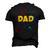 Dad Outer Space Daddy Planet Birthday Fathers Men's 3D T-Shirt Back Print Black