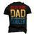 Roller Derby Dad Like A Regular Dad But Cooler Men's 3D T-Shirt Back Print Black