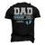 Soon To Be Dad Est 2024 Fathers Day New Dad Vintage Mens Men's 3D T-shirt Back Print Black