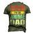 Anime Fathers Birthday Im An Anime Dad Retro Vintage Men's 3D T-Shirt Back Print Army Green