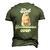 Best Rabbit Mama Ever Retro Winter Rabbit Mum Men's 3D T-Shirt Back Print Army Green