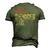 Best Soccer Dad Ever Daddy Fathers Day Vintage Womens Men's 3D T-shirt Back Print Army Green