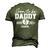 Cute Promoted To Daddy 2024 Soon To Be Dad Men's 3D T-shirt Back Print Army Green