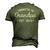 Grandpa Est 2024 For Fathers Day Soon To Be Grandpa 2024 Men's 3D T-shirt Back Print Army Green