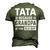 Happy Father Day To Me Tata Because Grandpa Is For Old Guy Men's 3D T-shirt Back Print Army Green
