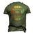 Husband Dad Warrant Officer Legend Vintage Men's 3D T-shirt Back Print Army Green