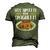 Less Upsetti Spaghetti Men's 3D T-Shirt Back Print Army Green