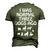 I Was Normal Three Dogs Ago Dog Owner Men's 3D T-Shirt Back Print Army Green