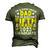 Proud Dad Of Awesome Fifth Grade 2023 Graduated Graduation Men's 3D T-shirt Back Print Army Green