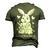 Rabbit Mum Cute Bunny Outfit For Girls Men's 3D T-Shirt Back Print Army Green