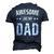 Awesome Like My Dad Sayings Ideas For Fathers Day Men's 3D T-Shirt Back Print Navy Blue