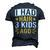 Bald Dad Father Of Three Triplets Husband Fathers Day Men's 3D T-Shirt Back Print Navy Blue