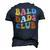 Bald Dads Club Dad Fathers Day Bald Head Joke Men's 3D T-Shirt Back Print Navy Blue
