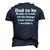 Fathers Day Dad Sayings Happy Fathers Day Men's 3D T-Shirt Back Print Navy Blue