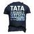 Happy Father Day To Me Tata Because Grandpa Is For Old Guy Men's 3D T-shirt Back Print Navy Blue