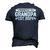 Pregnancy Announcement Grandparents Promoted To Grandpa 2024 Men's 3D T-shirt Back Print Navy Blue