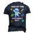 Space Astronaut Planets Birthday Theme Dad Of Birthday Boy Men's 3D T-shirt Back Print Navy Blue