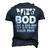Veteran Fathers Day Quote Vet Bod Like A Dad Bod Men's 3D T-shirt Back Print Navy Blue