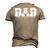 Blessed Dad Daddy Cross Christian Religious Fathers Day Men's 3D T-shirt Back Print Khaki