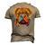Bullmastiff Mom Or Dad Colorful Puppy Dog Lover Cute Black Men's 3D T-shirt Back Print Khaki