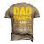 Dad Grandpa And Great Grandpa For Fathers Day Men's 3D T-shirt Back Print Khaki