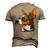 Dad Mom Cool Dog Sunglasses Rat Terrier Men's 3D T-shirt Back Print Khaki