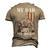 My Daddy Is My Hero Military Dad Fathers Day 4Th Men's 3D T-shirt Back Print Khaki