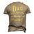 Magical Dad Manager Of Mischief Birthday Family Matching Men's 3D T-shirt Back Print Khaki