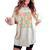 Peace Out Single Digits Retro Groovy 10Th Birthday Girl Women's Oversized Comfort T-shirt Ivory