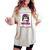 Purple Gold Vibes Only Football Leopard Football Women's Oversized Comfort T-shirt Ivory