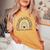 Daycare Provider Rainbow Leopard Print School Daycare Women's Oversized Comfort T-shirt Mustard