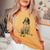 Sitting Dog American Gascon Hound Women's Oversized Comfort T-shirt Mustard