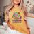 All Together Now Summer Reading 2023 Boho Flowers Floral Women's Oversized Comfort T-shirt Mustard
